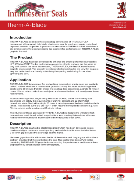 ISL Therm-A-Blade Technical Data Sheet