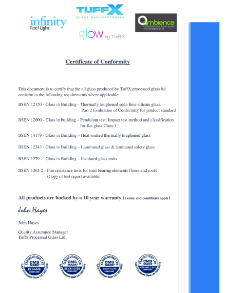 Certificate of Conformity