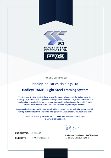 Premier Guarantee SCI Stage 1