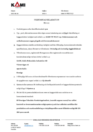 KAMI VP POLY 0,5