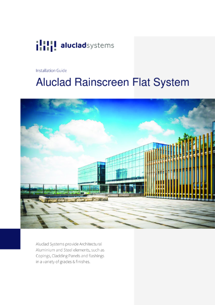 Aluclad Rainscreen Cladding: Flat System Installation Guide