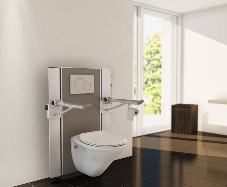 Height adjustable toilet lifter - Manual