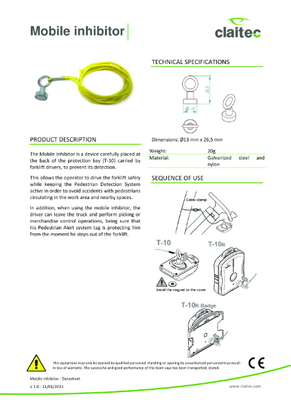 Mobile Inhibitor v1.0 Claitec EN