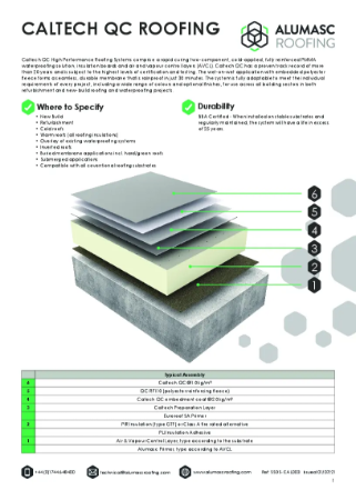 Caltech QC Roofing System Build-Up