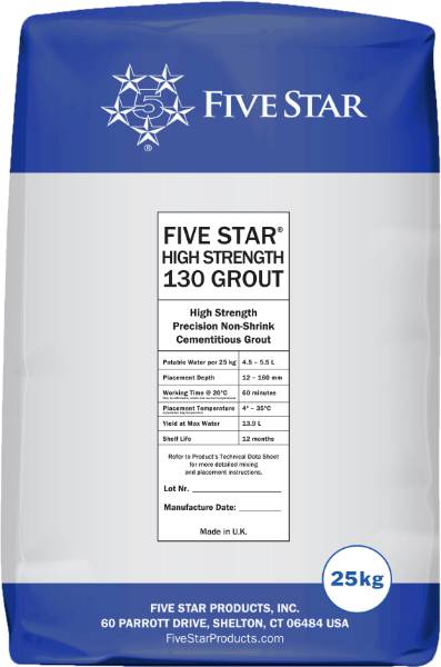 Five Star® High Strength 130 Grout - Cementitious Grout