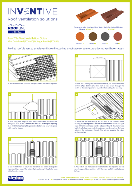 Single Pantile Roof Tile Vent Installation Guide