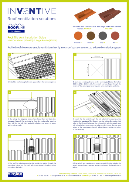 Mini Castellated Roof Tile Vent Installation Guide