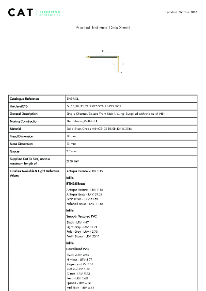 BN59/SL Antique Bronze Technical Datasheet