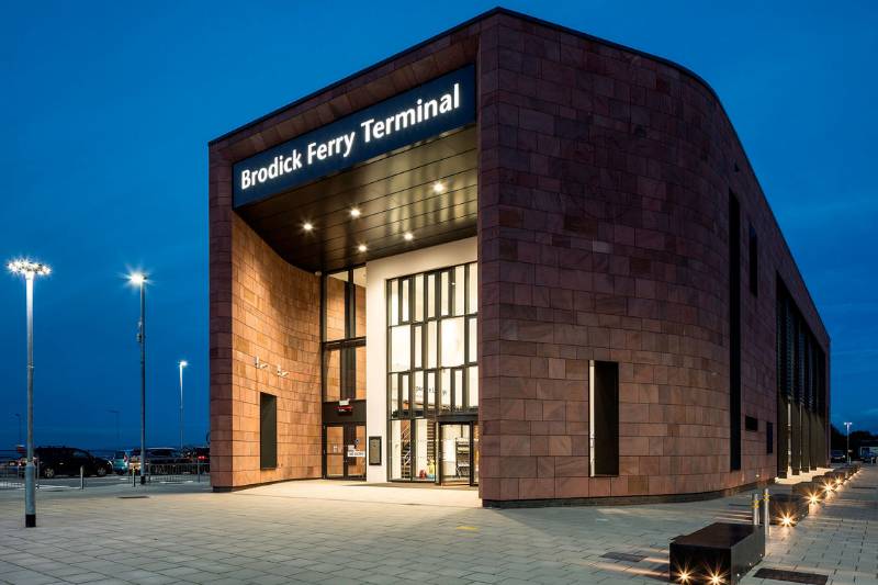 Smart door and window systems in the Brodick Isle of Arran ferry terminal