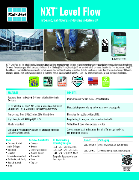 NXT® Level Flow - Sell Sheet
