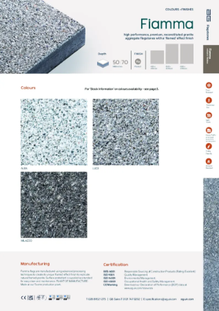 Fiamma Flagstone Technical Data Sheet
