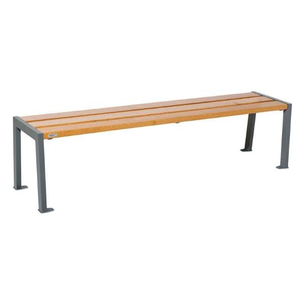 Silaos® wood & steel bench - Street furniture