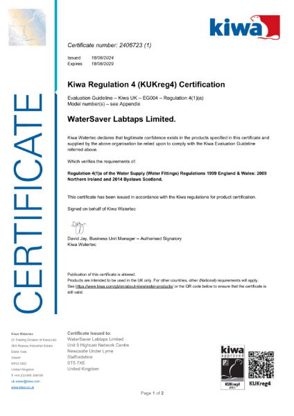 KIWA Regulation 4 (KUKreg4) 2406723