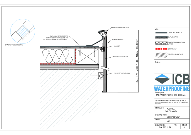 EVA-2.9A TAG Fascia Profile 1050mm