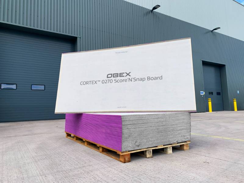 OBEX CORTEX 0270FR Class A1 Score’N’Snap Cement Sheathing Board