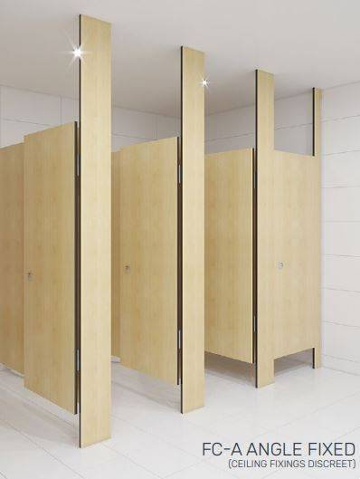 Toilet cubicle - Floor Mounted Ceiling Fixed (FC) 