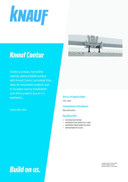 Knauf Contur Data Sheet
