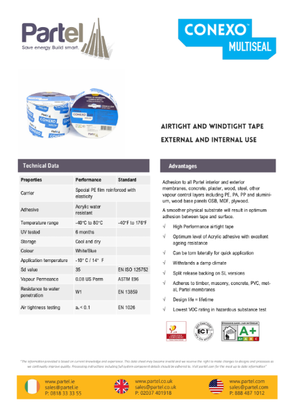 CONEXO MULTSEAL Technical Data Sheet