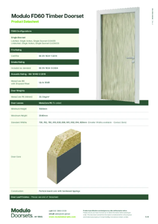 Modulo EI60 Timber Doorset