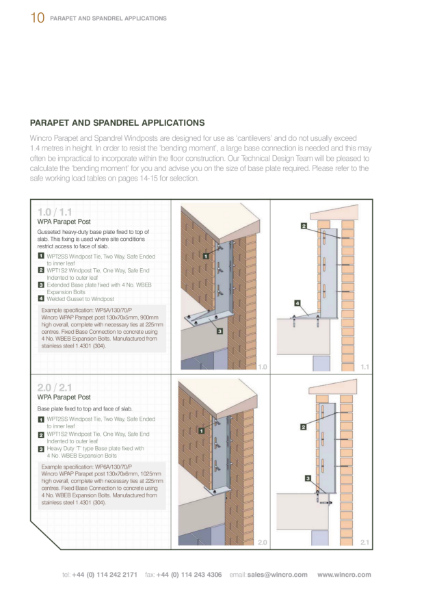 Parapet Posts