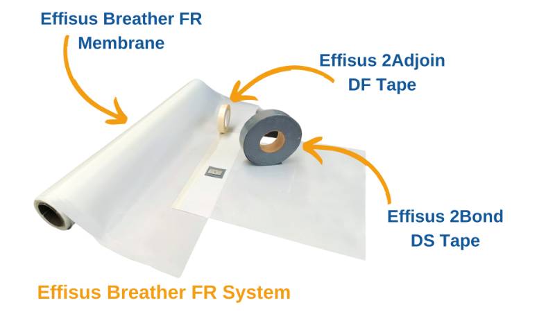 Effisus Breather FR -  Class A1  - Waterproofing breather membrane