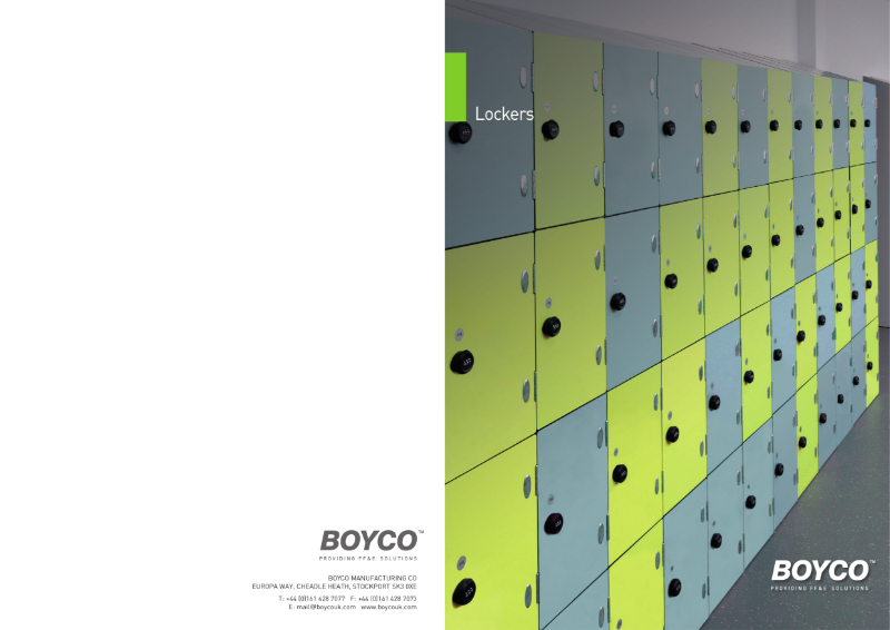 BOYCO UK - Locker brochure
