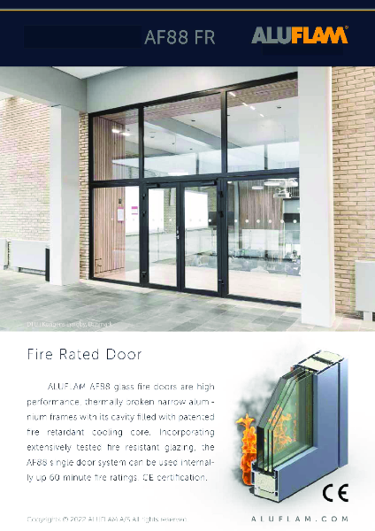 AluFlam AF88 Fire Rated Door System