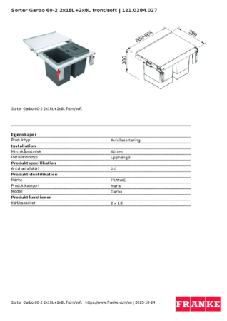 Product Sheet 121.0284.027