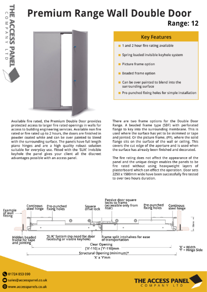 Premium Range Wall Double Door