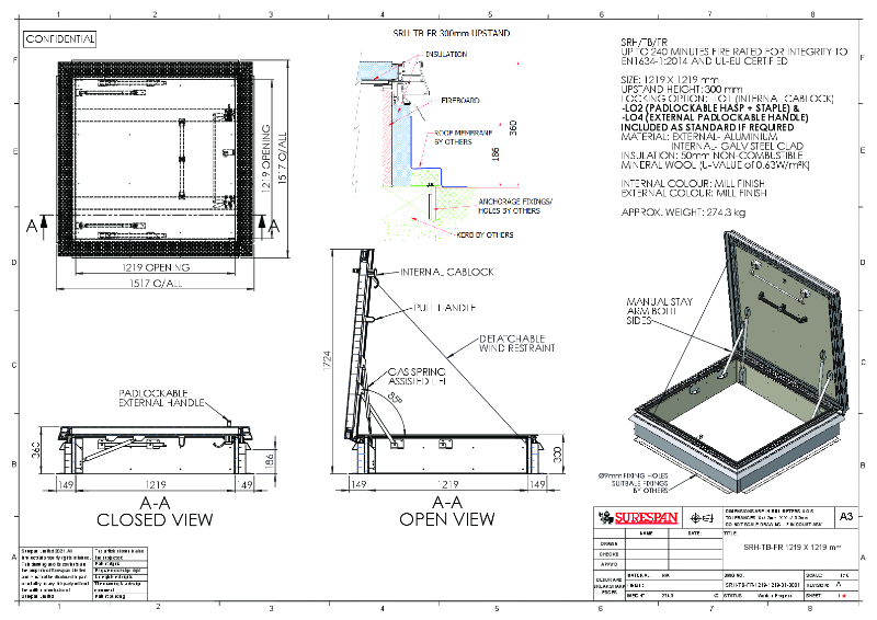 SRH-TB-FR 1219 X 1219