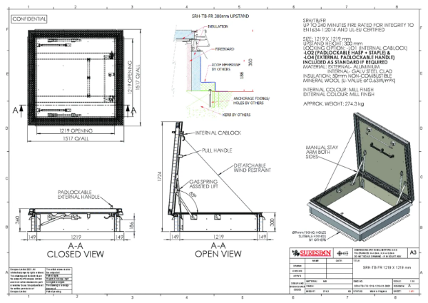 SRH-TB-FR 1219 X 1219