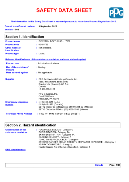 Dulux VARN POLYUR SGL 17002