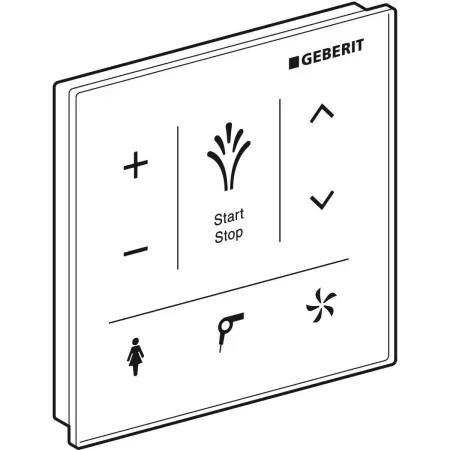 Wall-mounted control panel for Geberit AquaClean