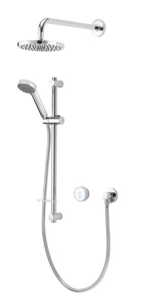 Quartz Blue Smart Divert Concealed Shower Adjustable With Wall Fixed Head