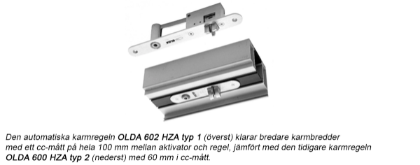 OLDA Automatisk karmregel 602 HZA