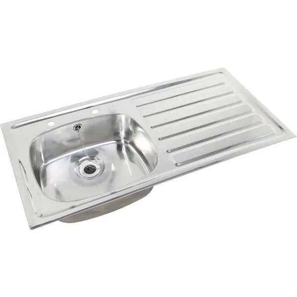 Twyford Sola Lay-On Kitchen Sink, Slim Design, With One Sink