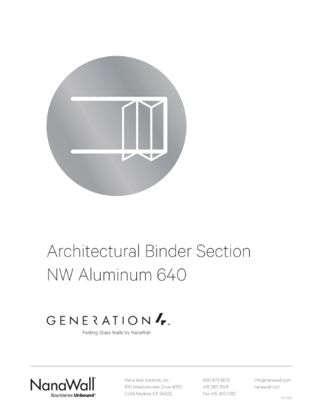 NW Aluminum 640 Binder Section