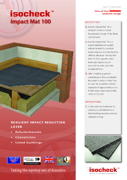 Isocheck Impact Mat 100 - Data Sheet v2.11