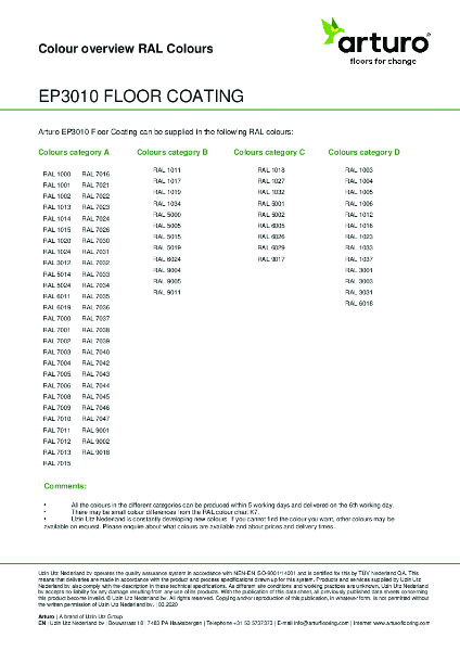 Arturo Resin Coating