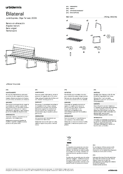 Bilateral Bench Alignment assembly instructions