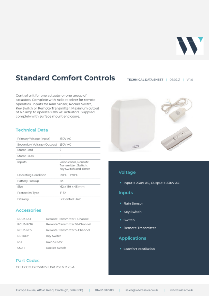 Standard Control - Datasheet