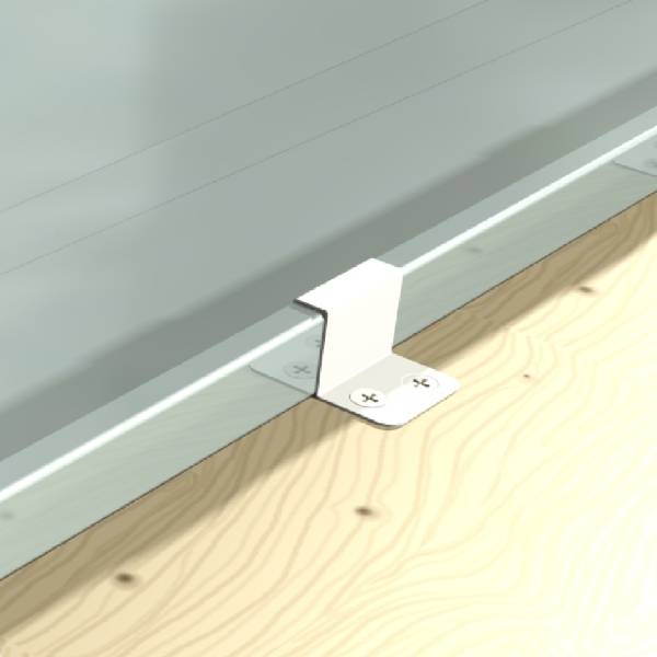 DuraMet® fixed clips for traditional hard metal roofing & cladding 