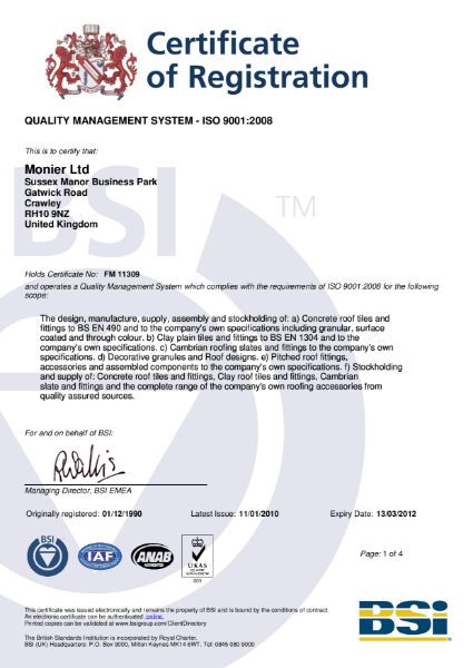 ISO 9001 Certificate