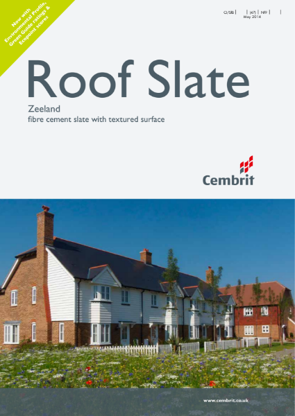 Roof Slate: Zeeland fibre cement slate