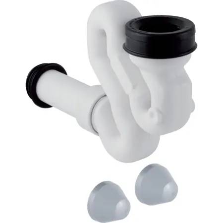 Geberit suction trap for urinal, with installation accessories, d40, horizontal outlet