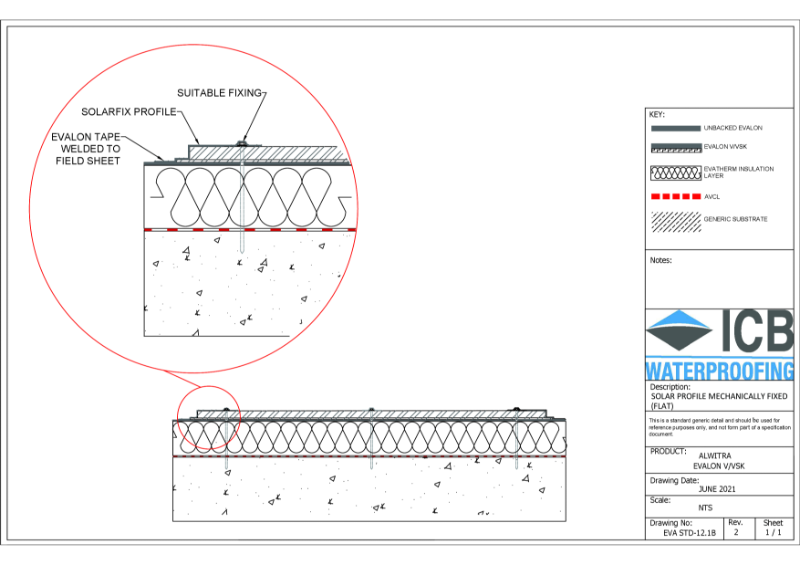 EVA-12.1B Solar Profile Mechanically Fixed (Flat) - REV 2