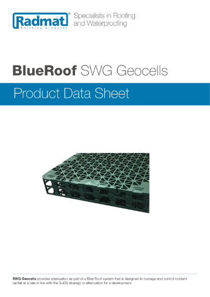 SWG Blue Roof Geocells PDS