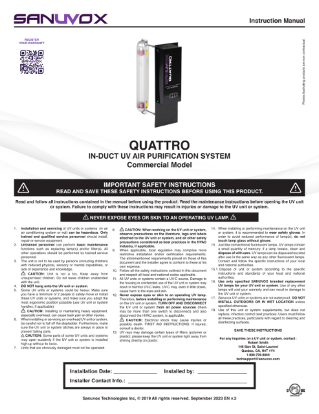 Instruction Manual for QUATTRO (EN)