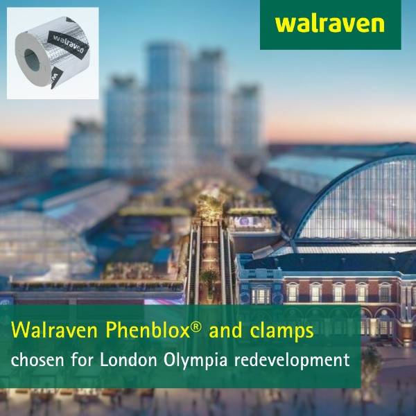 Walraven Phenolic Pipe Supports chosen for London Olympia redevelopment