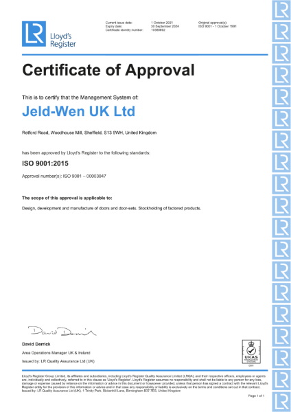 Certificate of Approval